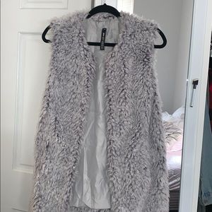 Design Lab Sleeveless Faux Fur Vest